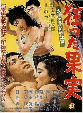 疯狂的果实 - 日本伦理 (1956) 海报