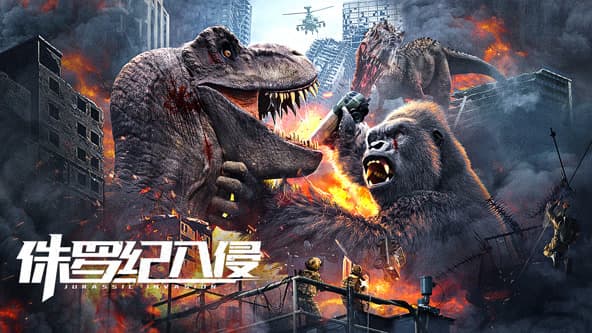 侏罗纪入侵 - 科幻片 (2024) 海报