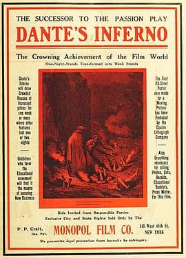 但丁的地狱 - 剧情片 (1911) 海报